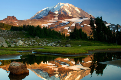 Mountain reflection