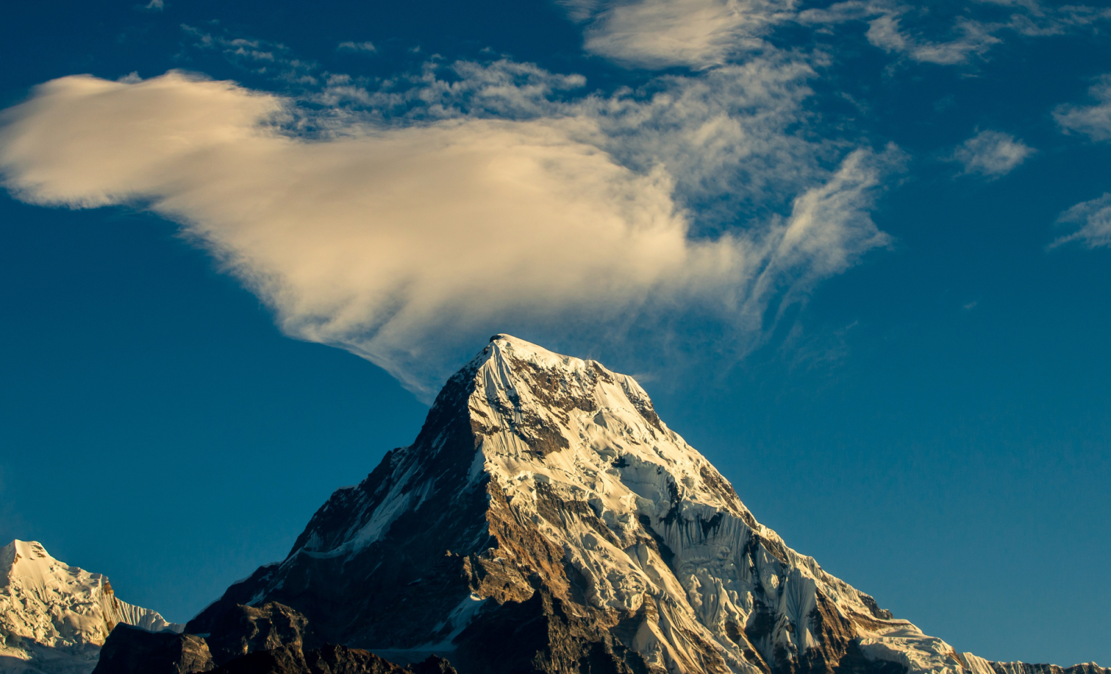 Blue sky mountain