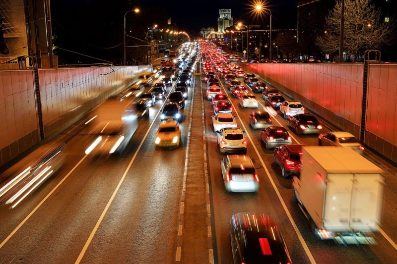 Cars on road