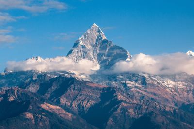 Mountain above clouds